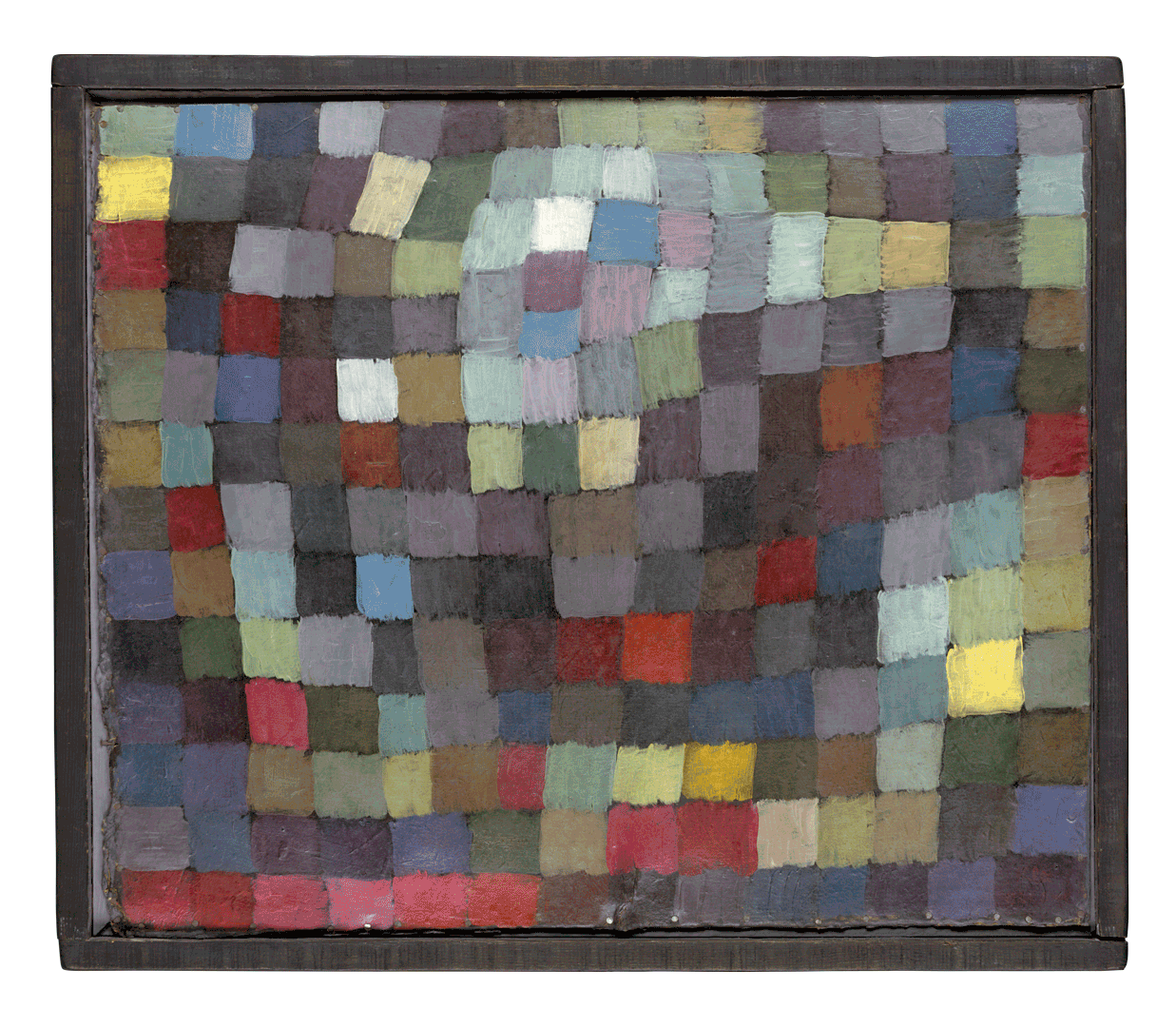 An oil painting on cardboard by Paul Klee, titled May Picture, dated 1925.